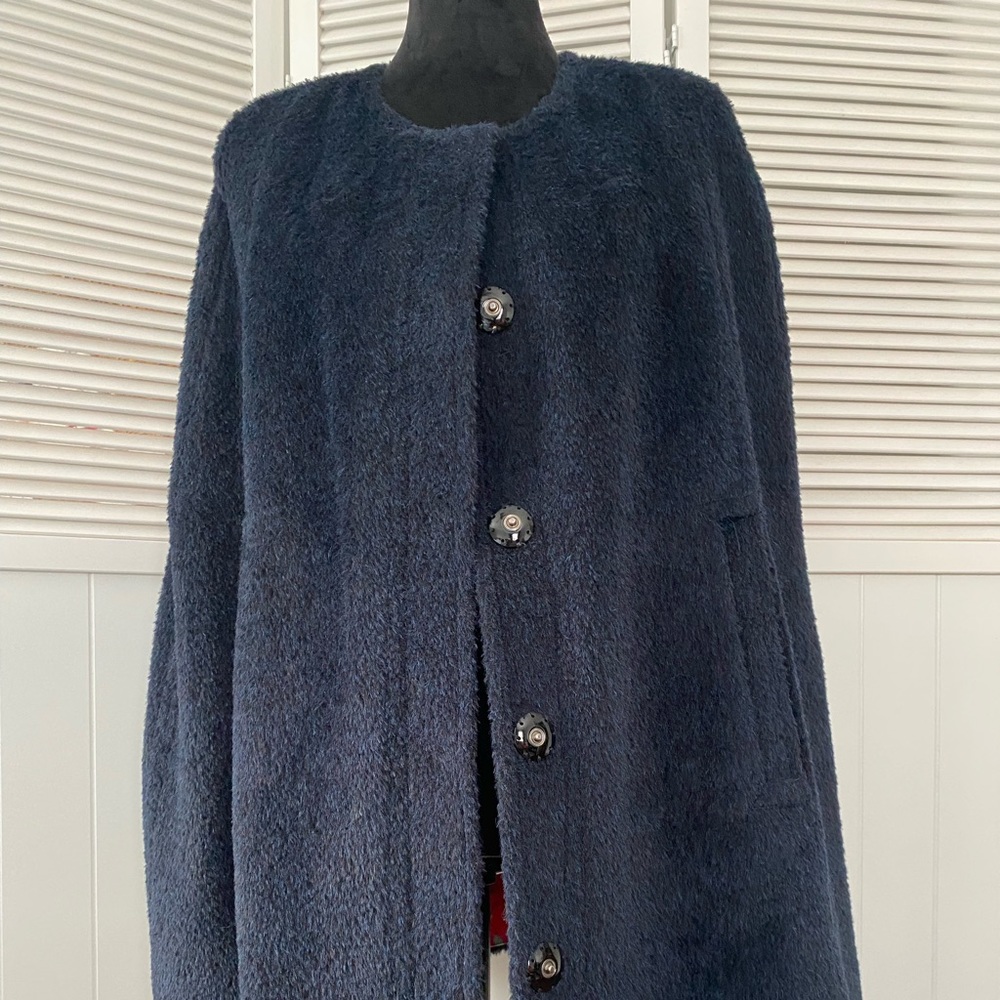 Trina Turk black cape coat, one size fit all